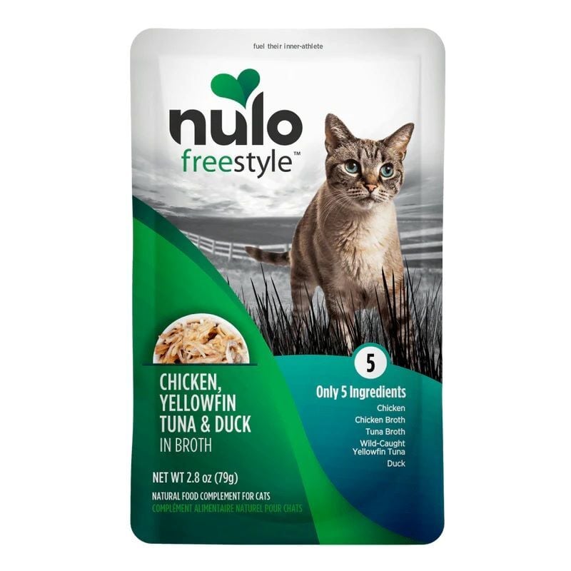 Nulo FreeStyle Chicken, Yellowfin Tuna & Duck In Broth Recipe Cat Food, 2.8-Oz