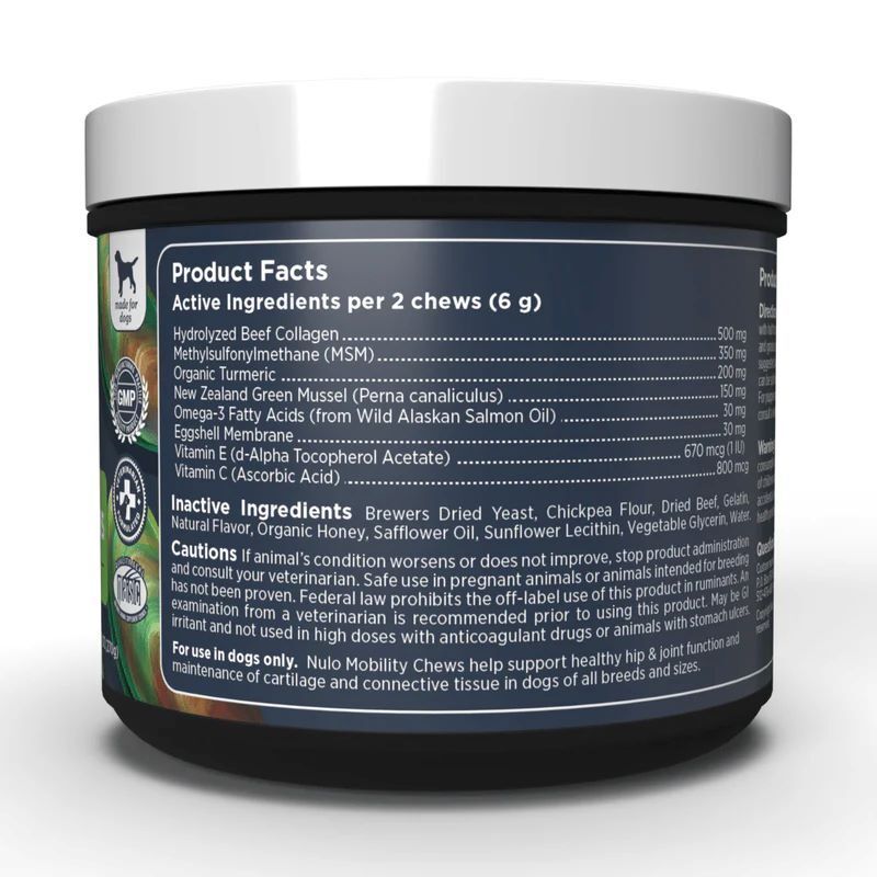 Nulo Mobility Joint & Cartilage Soft Chew Supplements for Dogs, 90-Ct