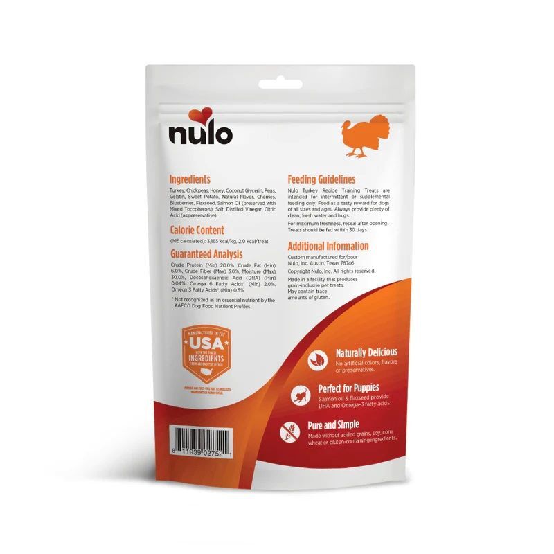Nulo FreeStyle Training Treats Turkey Recipe, 16-Oz