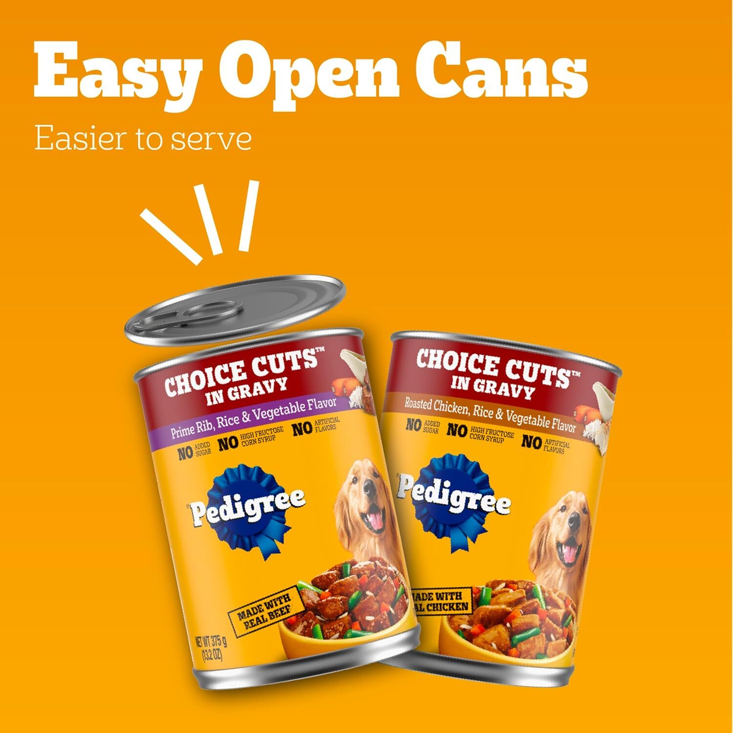 PEDIGREE CHOICE CUTS in Gravy Prime Rib and Roasted Chicken Flavor, 13.2-Oz, 12-Pk