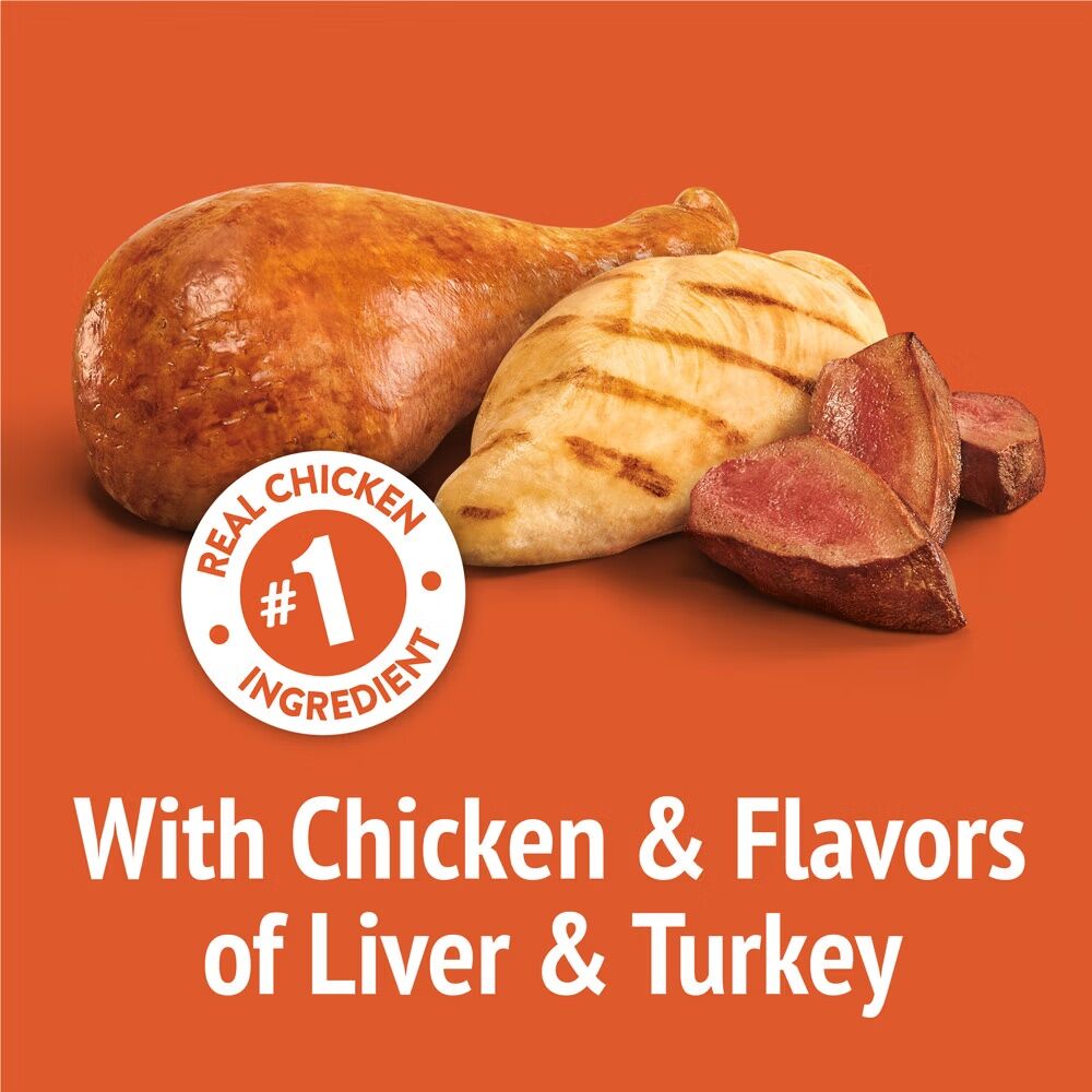 Friskies Party Mix Original Crunch With Chicken & Flavors Of Liver & Turkey Cat Treats, 2.1-Oz