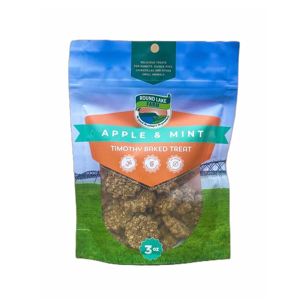 Round Lake Farms Apple & Mint Timothy Baked Treats, 3-Oz