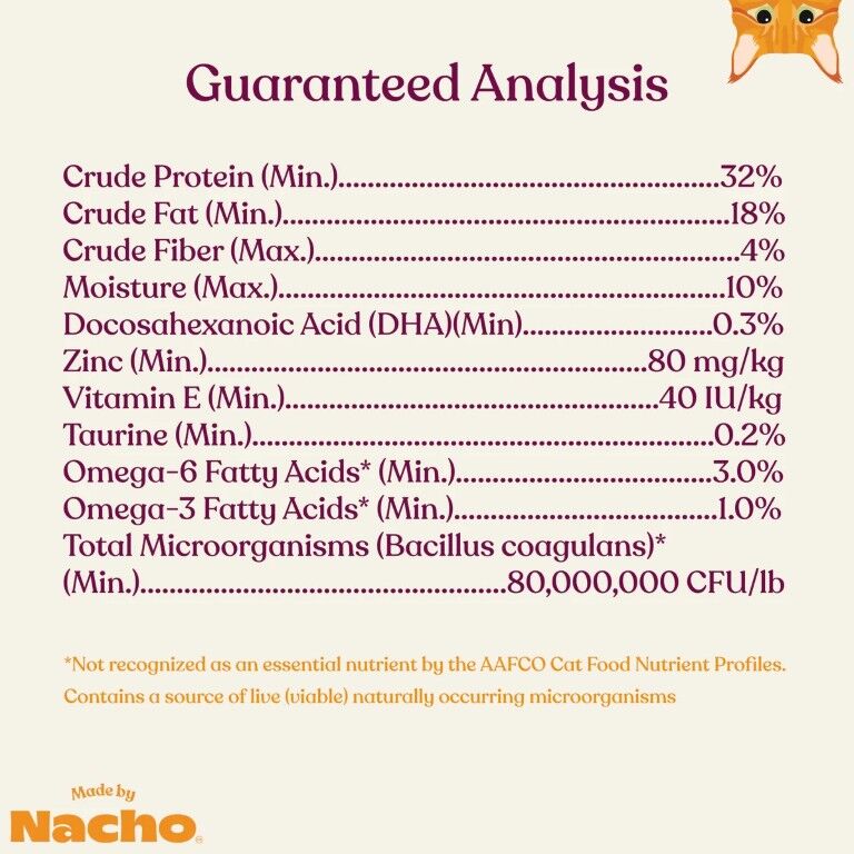 Made By Nacho Salmon, Whitefish, & Pumpkin Kibble Cat Food, 4-Lb