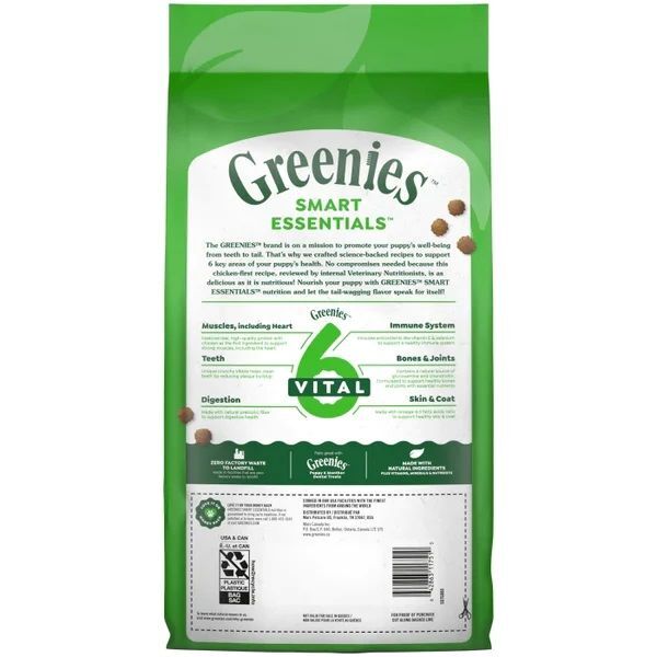 Greenies Smart Essentials Puppy High Protein Real Chicken & Brown Rice Dog Food, 5.5-Lb