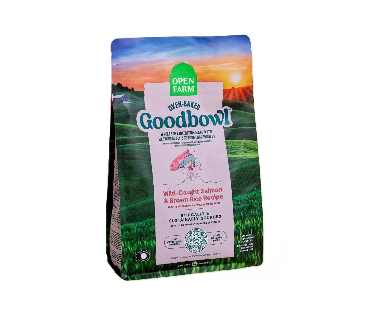 Open Farm Goodbowl Wild-Caught Salmon & Brown Rice Dog Food, 22-Lb