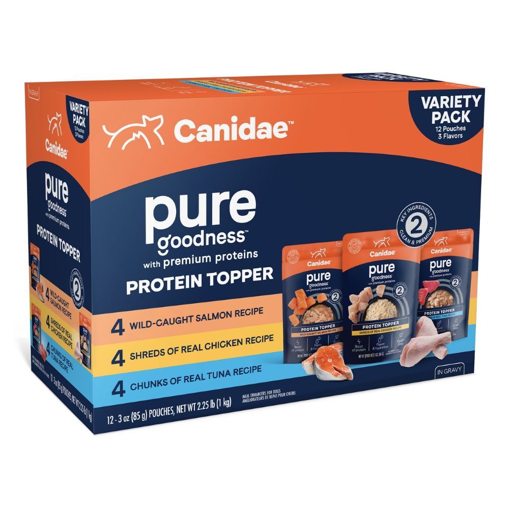 Canidae Pure Protein Topper Variety Pack, 3-Oz, 12-Pk