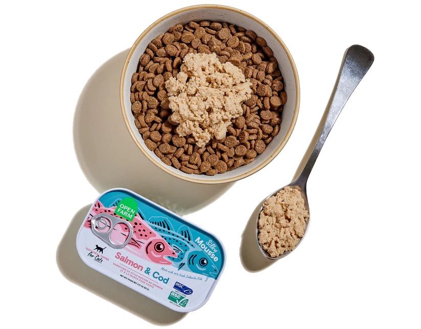 Open Farm Salmon & Cod Topper Cat Food, 3.17-Oz