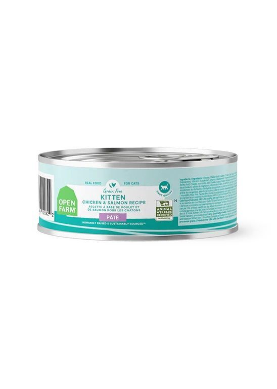 Open Farm Kitten Chicken & Salmon Pâté Cat Food, 2.8-Oz