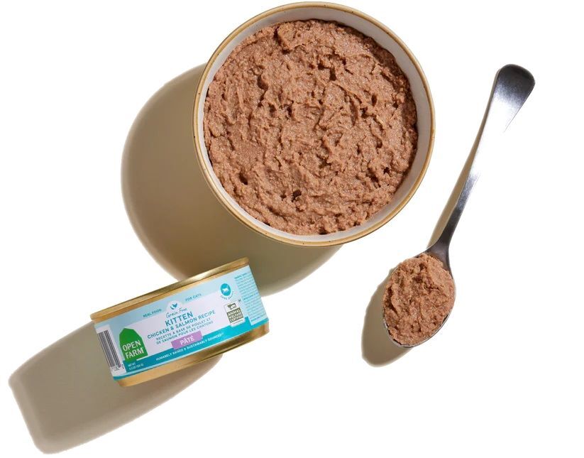 Open Farm Kitten Chicken & Salmon Pâté Cat Food, 2.8-Oz