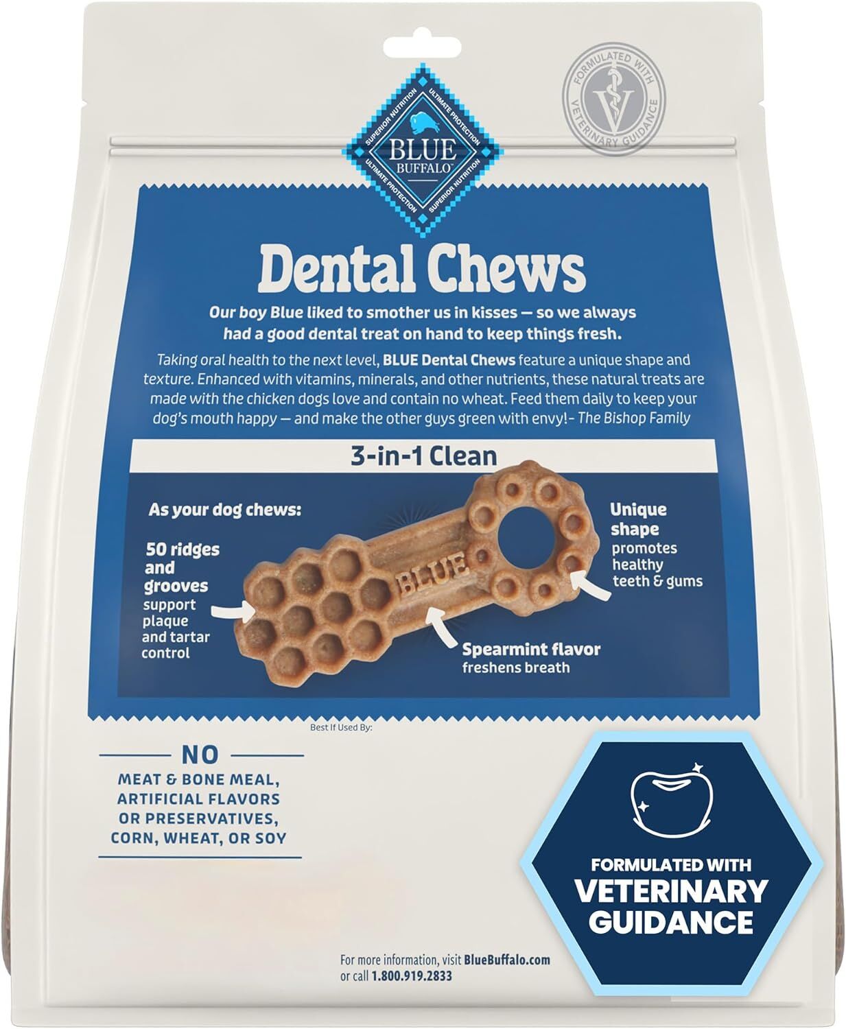 Blue Buffalo Dental Chews For 5-Lb To 20-Lb Dogs, 28-Ct