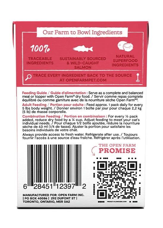 Open Farm Wild-Caught Salmon Rustic Blend Wet Cat Food, 5.5-Oz