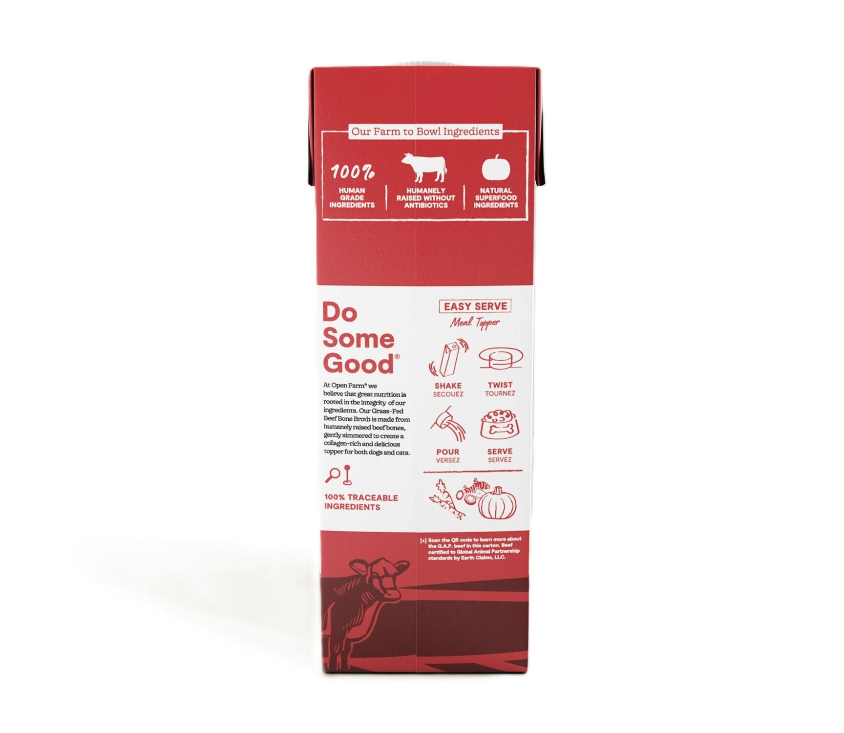 Open Farm Grass-Fed Beef Bone Broth, 33.8 oz.
