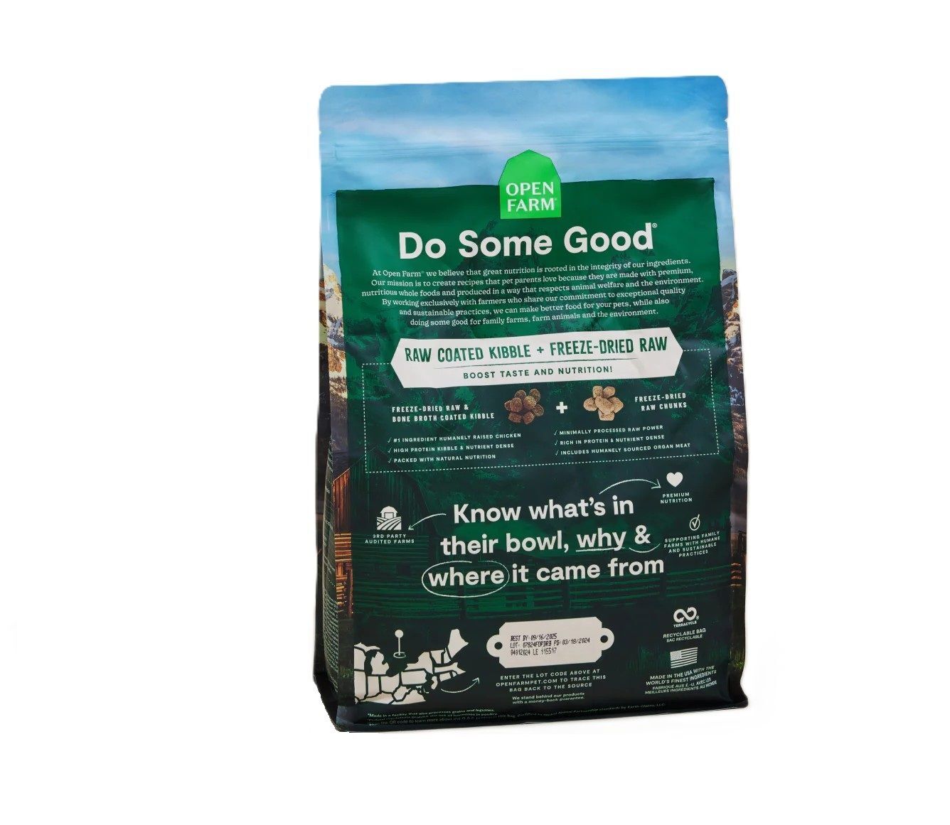 Open Farm RawMix Open Prairie Ancient Grains Dog Food, 20-Lb