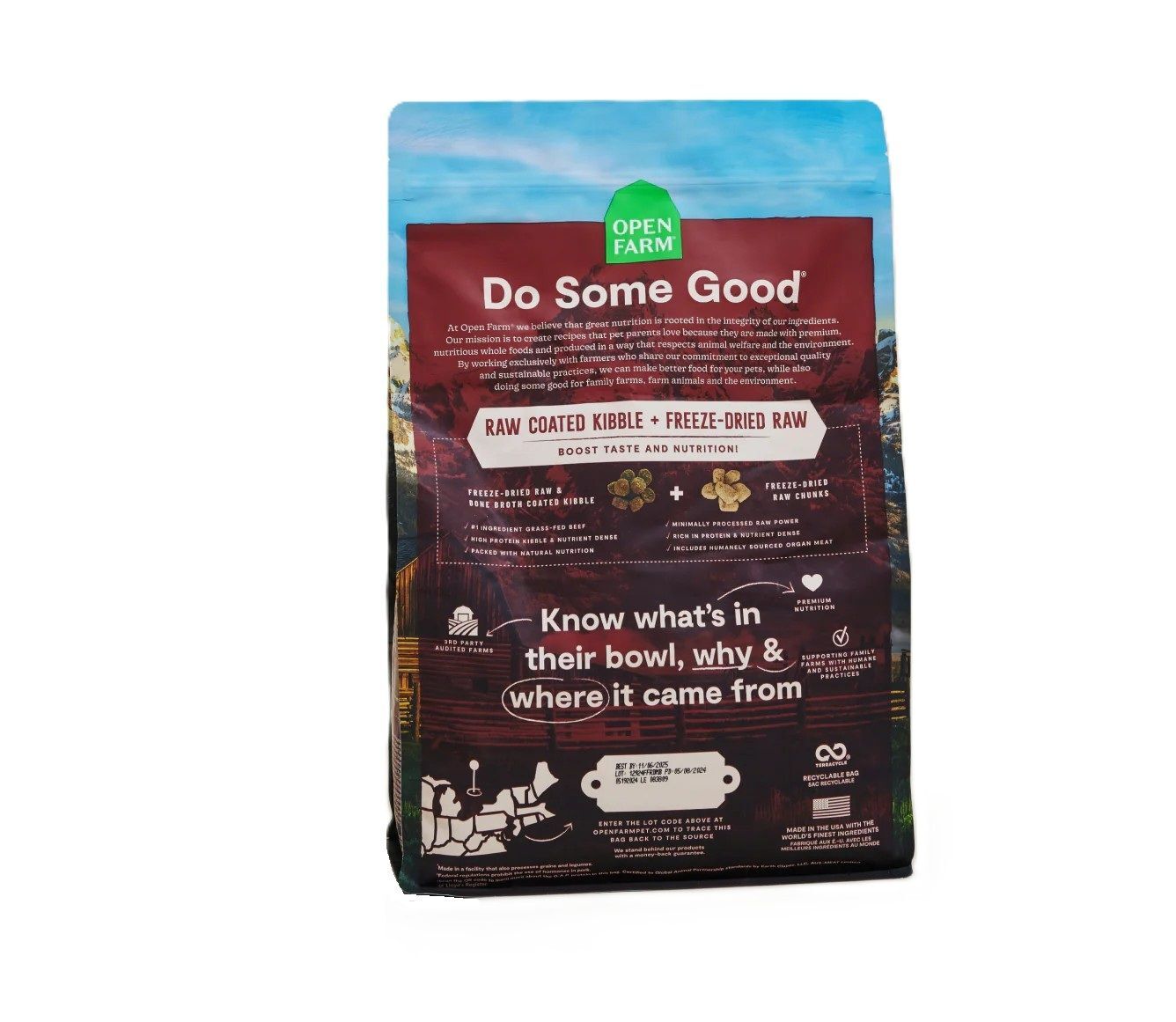 Open Farm RawMix Front Range Grain-Free Dog Food, 20-Lb