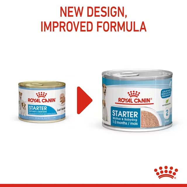 Royal Canin Starter Mother & Babydog Ultra Soft Mousse In Sauce Wet Pet Food, 5.1-Oz
