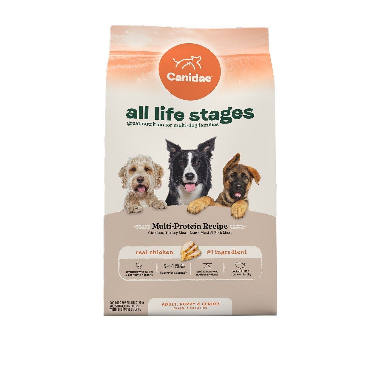 Canidae All Life Stages Dry Dog Food Multi-Protein Recipe Dog Food, 27-Lb