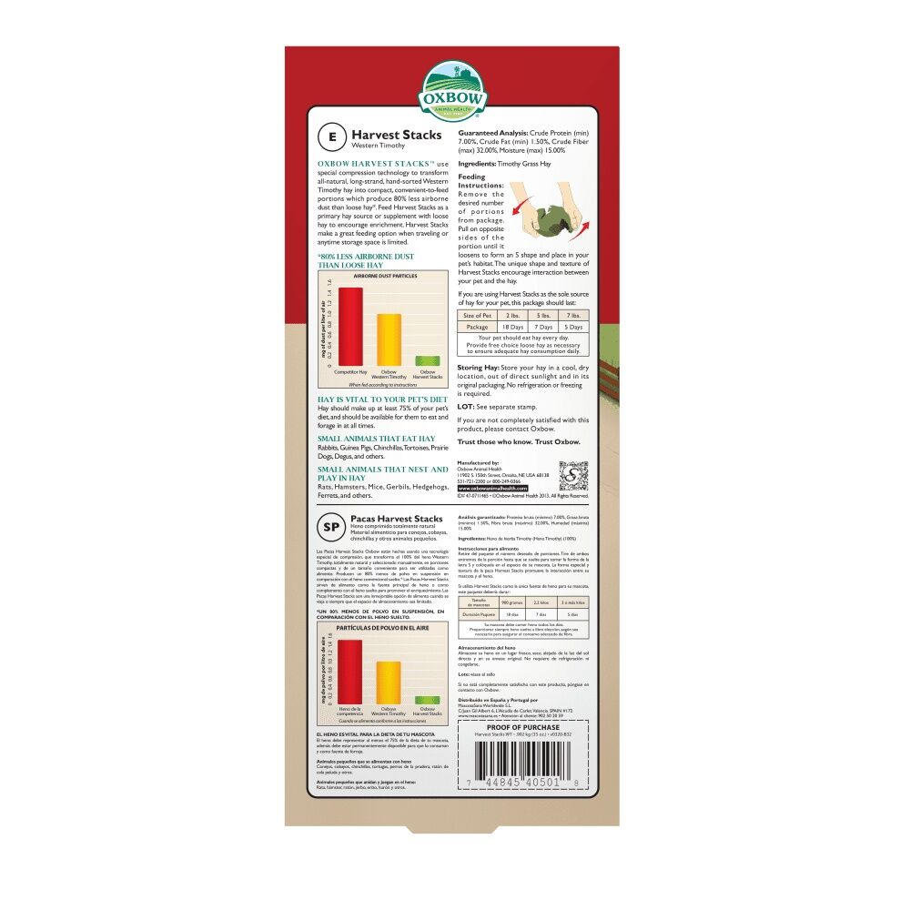 Oxbow Harvest Stacks Western Timothy Hay, 35-Oz