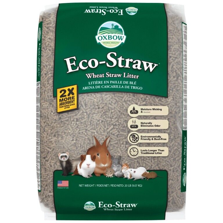 OxBow Eco-Straw Litter, 20-Lb