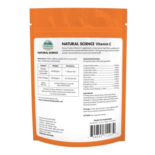 Oxbow Natural Science Vitamin C Support, 4.2-Oz
