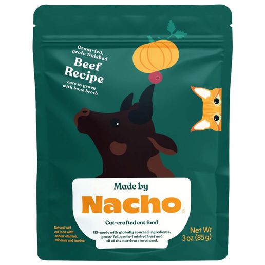 Made By Nacho Beef Cuts in Gravy Cat Food, 3-Oz