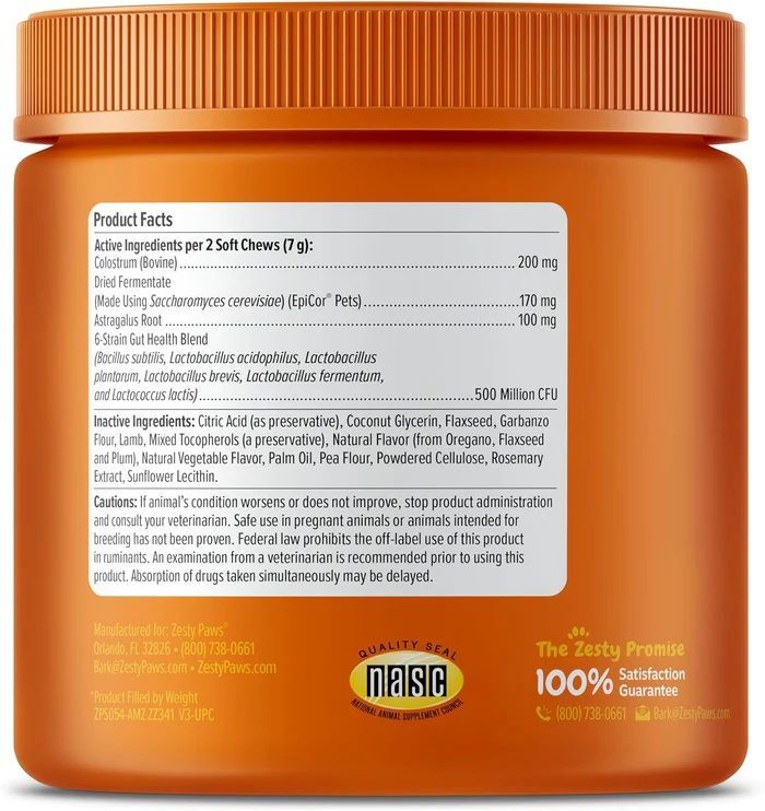 Zesty Paws Allergy & Immune Lamb Bites for Dogs, 90-Ct