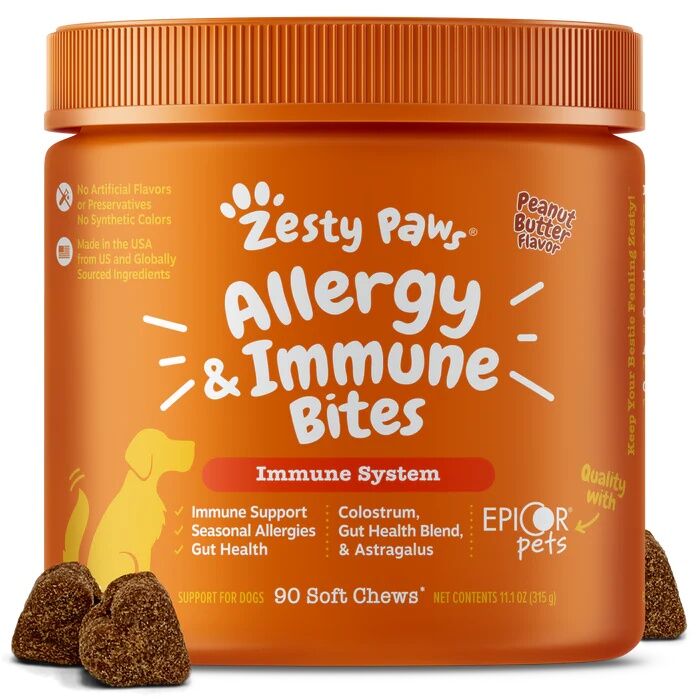 Zesty Paws Allergy & Immune Bites For Dogs, 90-Ct