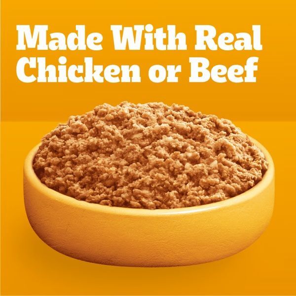 PEDIGREE Pouch Chopped Ground Dinner Variety Pack with Beef, Bacon, & Cheese Flavor, 3.5-Oz, 18-Pk