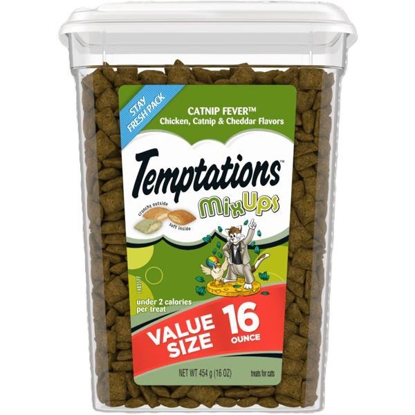Temptations MixUps Catnip Fever Cat Treats, 16-Oz