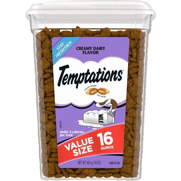 Temptations Creamy Dairy Flavor Cat Treats, 16-Oz