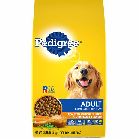 PEDIGREE Adult Roasted Chicken, Rice & Vegetable Flavor Dry Dog Food, 3.5-Lb