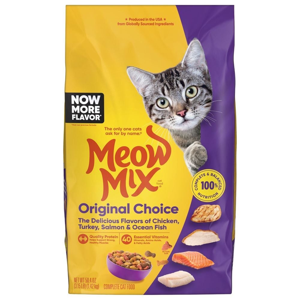 Meow Mix Original Choice Cat Food, 22-Lb
