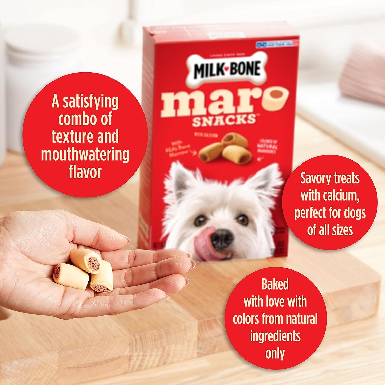Milk Bone MaroSnacks Small Dog Treats With Bone Marrow, 40-Oz