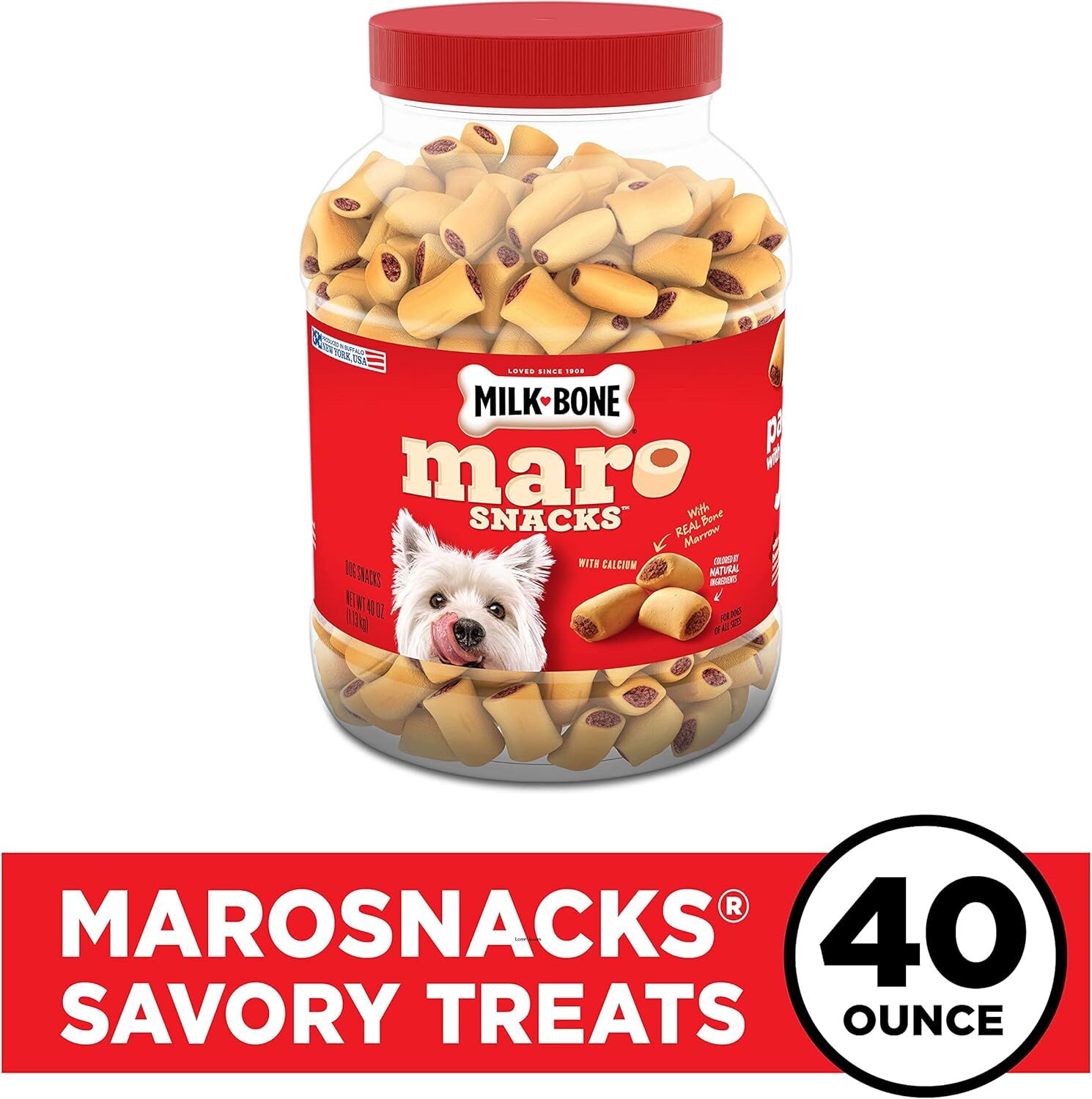 Milk Bone MaroSnacks Small Dog Treats With Bone Marrow, 40-Oz