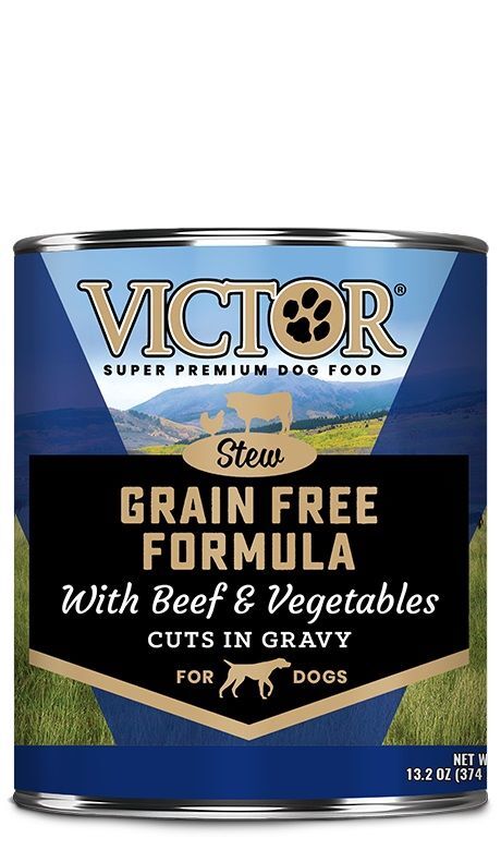 Victor Grain Free Formula with Beef and Vegetables Cuts in Gravy Dog Food, 13-2-Oz
