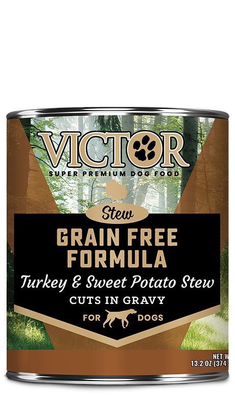 Victor Grain Free Formula Turkey and Sweet Potato Cuts in Gravy Dog Food, 13.2-Oz