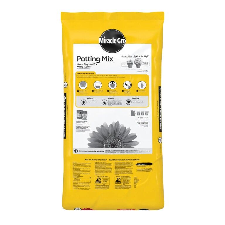 Miracle-Gro Potting Mix, for Container Plants, 50 qt.