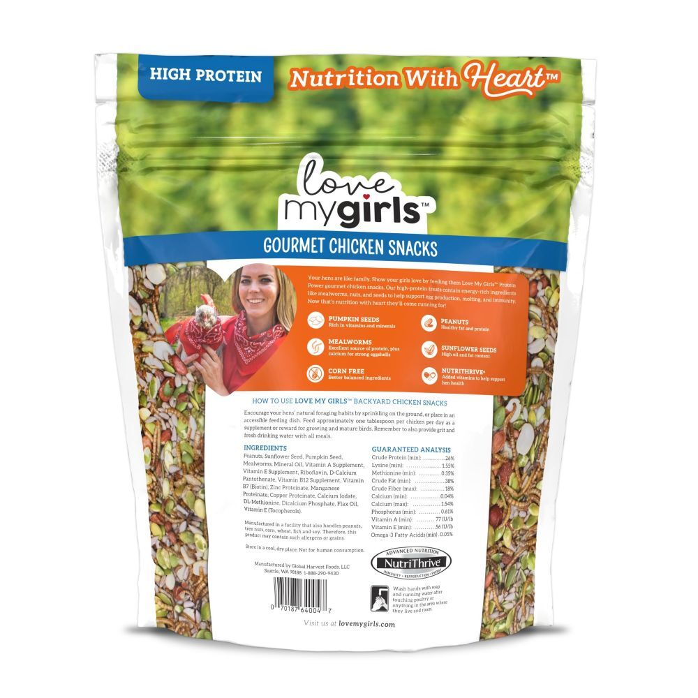 Love My Girls Pumpkin & Worms Gourmet Chicken Snack, 2-Lb