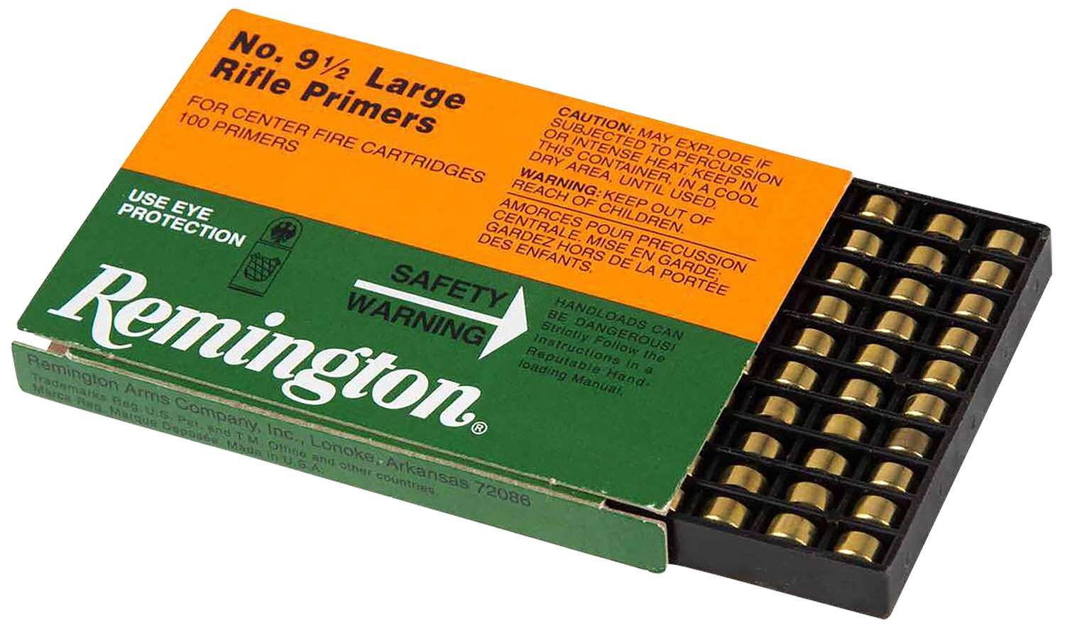 Remington #9 1/2 Large Rifle Primes, 100-Ct