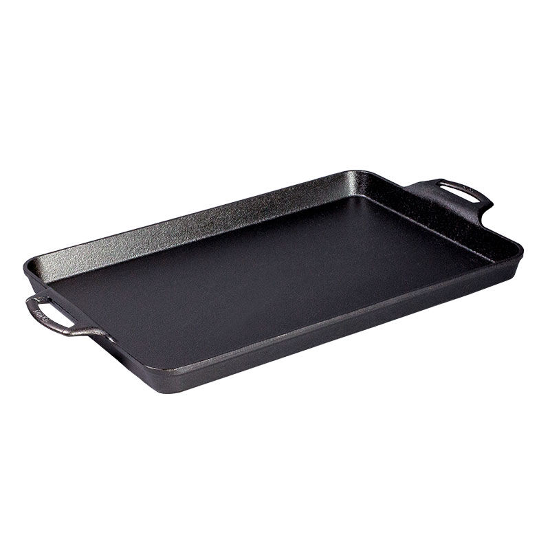 Lodge Seasoned Cast Iron Baking Pan, 15.5-In x 10.5-In