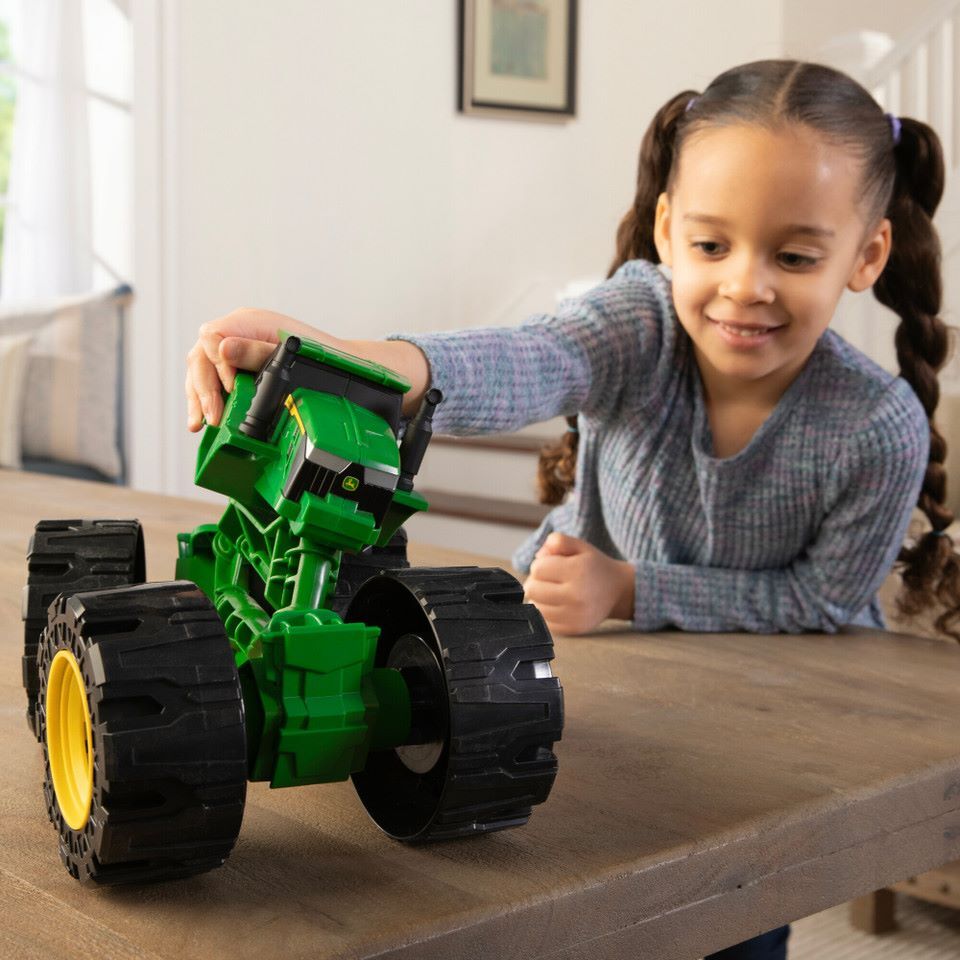 Tomy John Deere Monster Treads 12 Inch All Terrain Tractor Toy