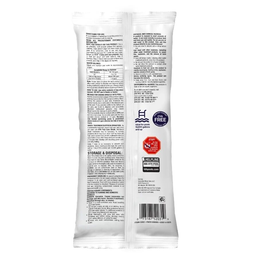 HTH Pool Care Shock: Pool Chlorine Shock, 13.3-Oz