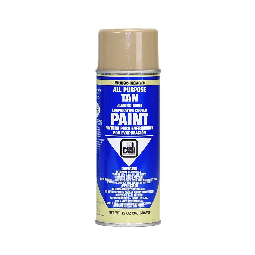 Dial Manufacturing Standard Tan/Almond Color Aerosol Exterior Cooler Paint, 12-Oz