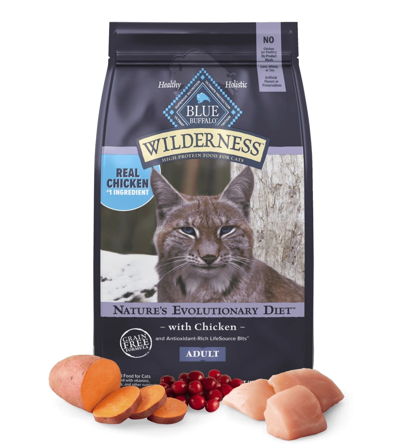 Blue Buffalo Wilderness Chicken Recipe Cat Food, 6 lb.
