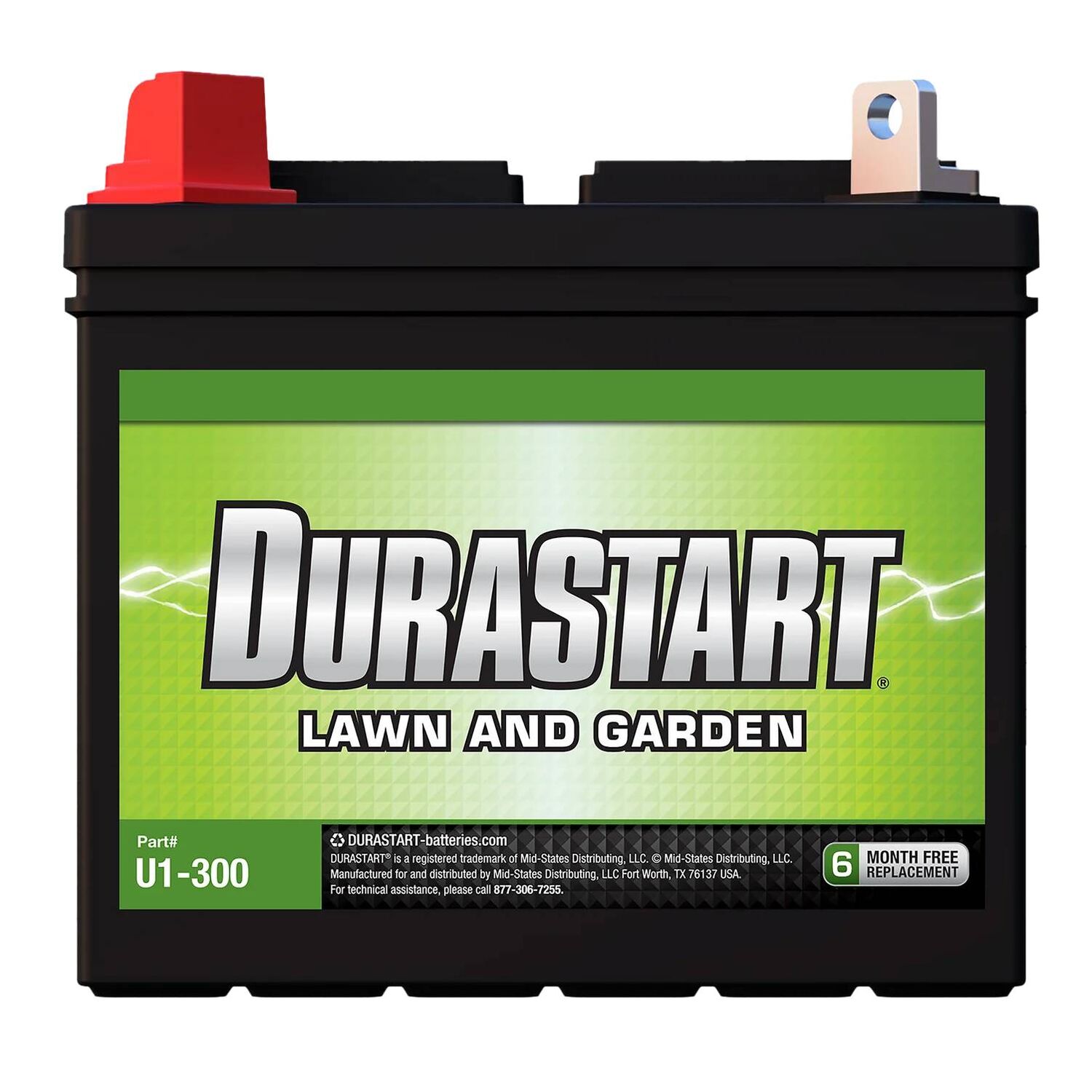 Durastart Lawn & Garden Battery UI-300 Battery, 12V, 300 CCA