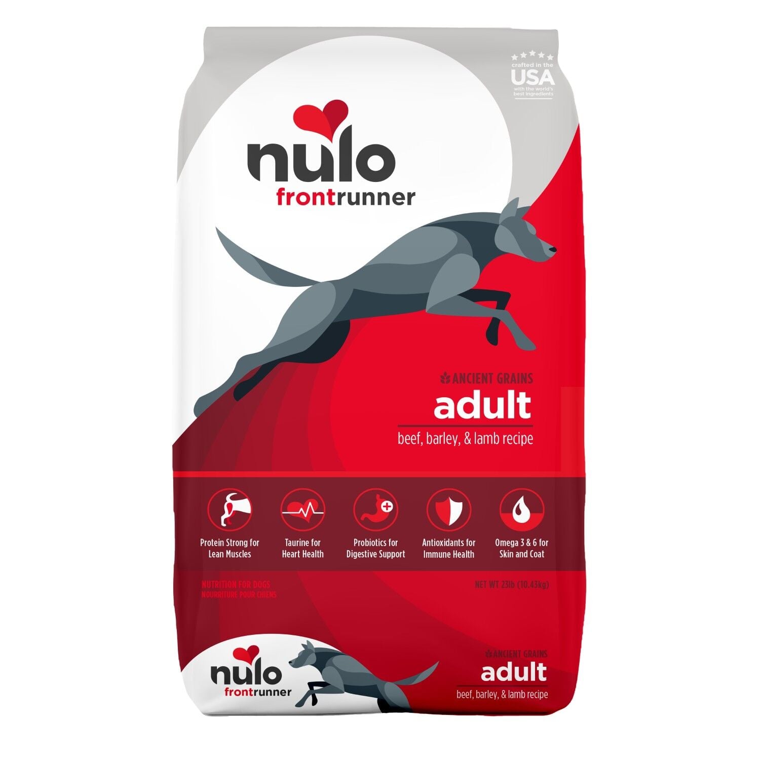 Nulo Frontrunner Ancient Grains Beef, Barley & Lamb Recipe Dog Food, 23 lb.