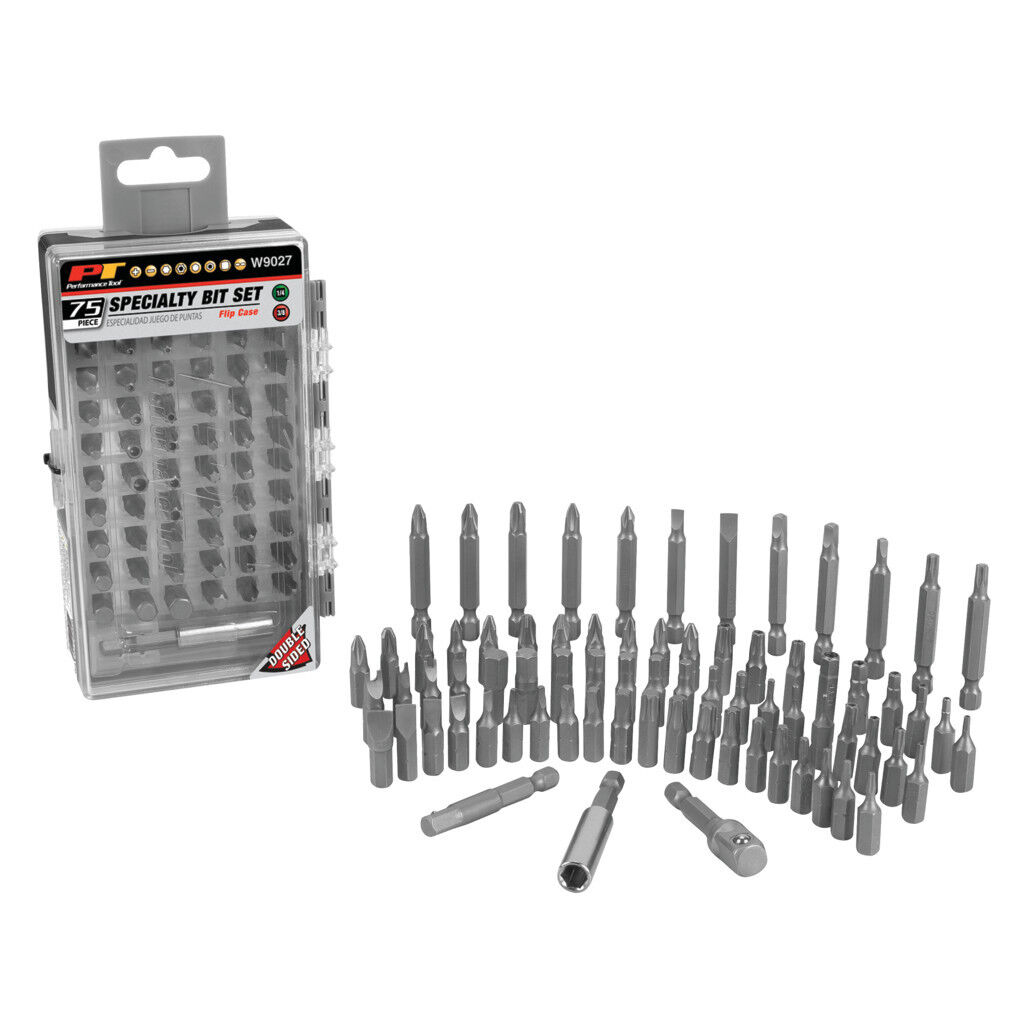 Performance Tool Specialty Bit Driver Set, 75 Piece