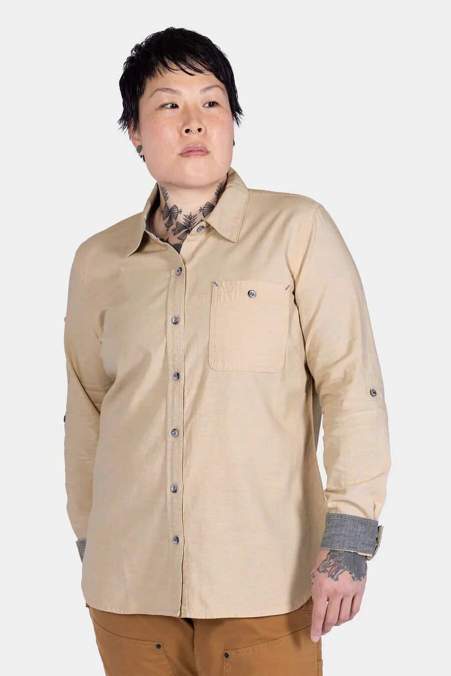 Dovetail Workwear Women's Givens Long Sleeve Summer Work Shirt
