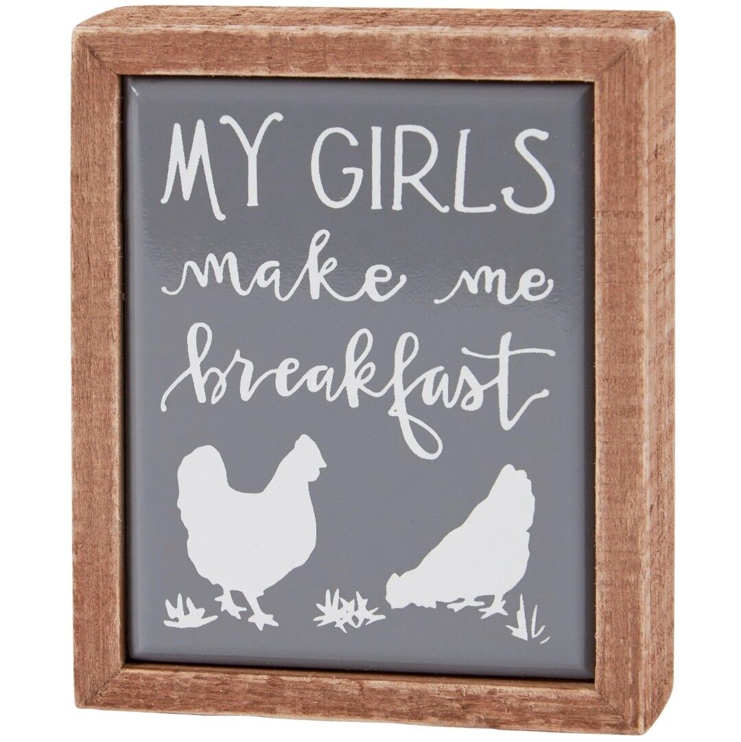 Primitives By Kathy Make Me Breakfast Box Sign Mini