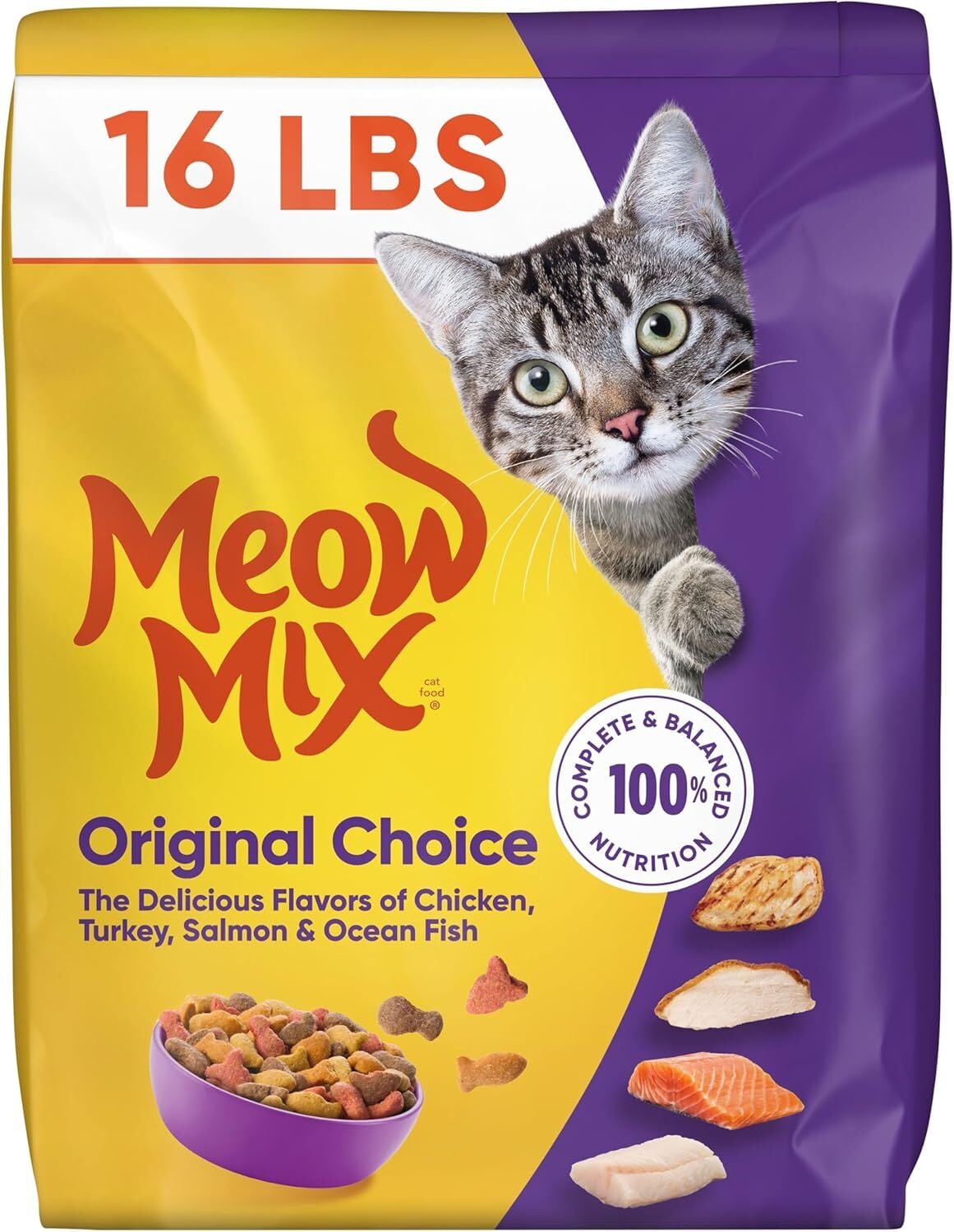Meow Mix Original Choice Cat Food, 16 lb.