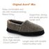 Acorn Men's Moc Slippers With Cloud Cushion Comfort in Black